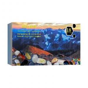 Coffret surprise de minerai de Noël 18 compartiments / Compte à rebours 18 jours - Neuf