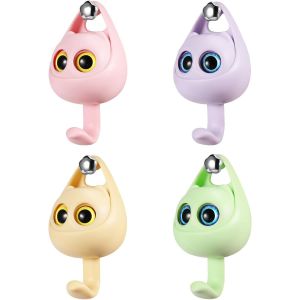 Crochet auto-adhésif créatif polyvalent,capacité de charge jusqu'à 2,5 livres (4 pièces,rose,violet,vert,jaune) - Neuf
