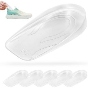 Kalanka-6 Pcs Semelle Talon Gel 2cm, Hauteur Augmentation Semelles De Talon, Semelle Grandissante Homme, Talonettes Rehaussantes Femmes Hommes, Semelles Chaussures Gel Silicone (2 Cm) - Neuf