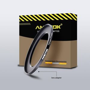 Bague d'adaptation de filtre Step Up de 72 mm à 77 mm, compatible avec objectif 72 mm vers 77 mm - Neuf