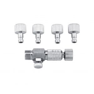 Kit d'adaptateurs &agrave; connexion rapide pour a&eacute;rographe avec 4 raccords 1/8 - Neuf