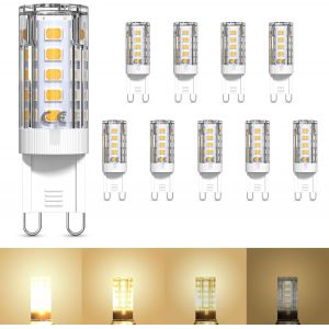 Ampoule G9 Led 4w Blanc Neutre 4000k, Ampoule Led Équivalent 40w Halogène, 300lm G9 Led Dimmable Angle De Faisceau 360°, Ac 220-240v, Lumière De L'étrier Chambre Cuisine Salon, Lot[Amp746316] - Neuf
