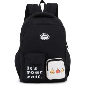 KALANKA-Sacs à dos pour enfant Grande capacité Sacs portés Dos pour étudiants Nylon Sac d'école adolescent Cartable Multi-Poches - Neuf
