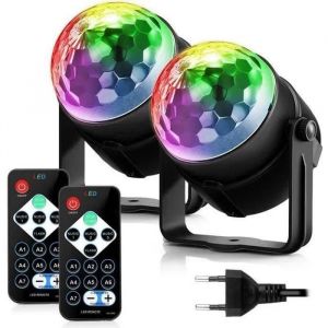 HTS Lumière Soirée Lampe de Scène Éclairage de Discothèque Projecteur Effet Spot Stade Télécommande pour Fête, Soirée, Bar, Annive - Neuf