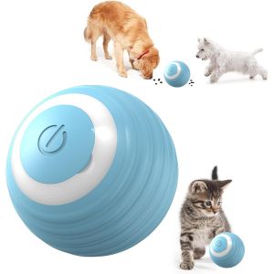 KAL-Jouet Interactif Pour Chien, Balle Mobile Pour Chiens Et Chats De Petite Et Moyenne Taille, Rebondissant, Rechargeable - Neuf