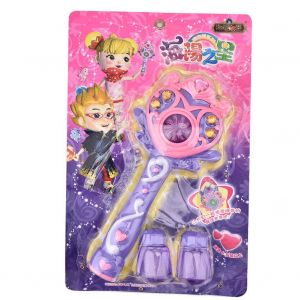 Machine A Bulles Electrique Pour Enfants, Musique Et Lumiere, Pistolet A Bulles Automatique, Soufflant Des Bulles (Violet) - Neuf