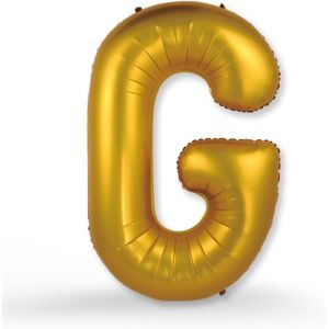 SJZG-Xxl Grand Ballon En Aluminium Lettre G Lettre G&eacute;ante Dor&eacute;e Env. 100M Mat&eacute;riau Renforc&eacute; Remplissage H&eacute;lium Ou Air Parfait Pour Anniversaire, Mariage, D&eacute;coration De F&ecirc;te Ballon G Or - Neuf