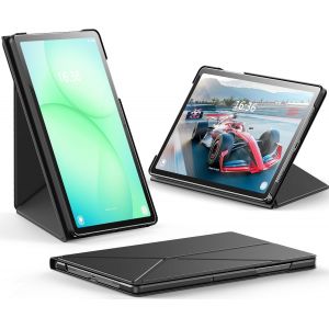 KALANKA-Coque pour Samsung Galaxy Tab A11 Plus/A9+ 11 Pouces 5G, &Eacute;tui Fin Pliable Style Livre avec Support Horizontal Et Vertical pour Galaxy Tab A11+ 2025 (Noir) - Neuf