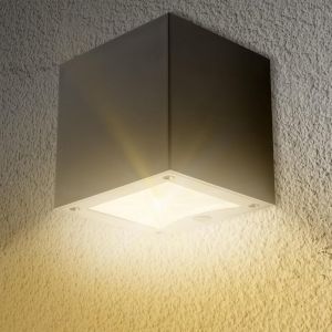 Kalanka-Applique Murale Exterieur Solaire Led, Lampe &Agrave; Double Luminaire Exterieur Avec Capteur Cr&eacute;pusculaire Pour L'&eacute;clairage De Jardin Solaire, Lampe Solaire D'ext&eacute;rieur &Eacute;tanche - Neuf