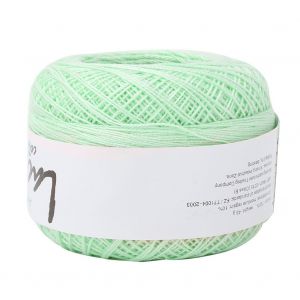 Dentelle en coton crochetee a la main, soie d'ete legere et fine (6618 Vert fruit) - Neuf