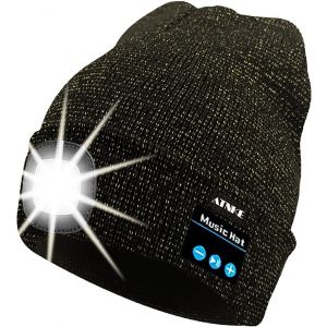 Led Bluetooth Bonnet Lumineux, Rechargeable Usb Rechargeable Musical Running Chapeau Ultra Lumineux 4 Led Lampe Étanche Utilisation Lumière Pour Ski Randonnée Camping Vélo - Neuf