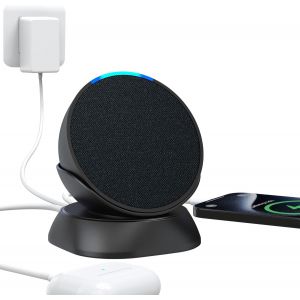 Eryi-Support Pour Smartphone Et Pop - Station D'accueil Pour Chargeur Avec Ports De Charge Usb C Et Usb A Supports De Bureau Compatible Avec Pop/Iphone/Samsung (Noir) - Neuf