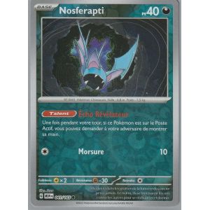 Carte Pok&eacute;mon - Nosferapti - 041/165 - Reverse - Ev3,5 151 Mew - Neuf