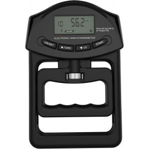 Checarzhn--No1-Dynamomètre Numérique De Force De Préhension - Capacité De 90 Kg - Pour Les Écoles De Sport Et L'utilisation À La Maison - Noir - Neuf