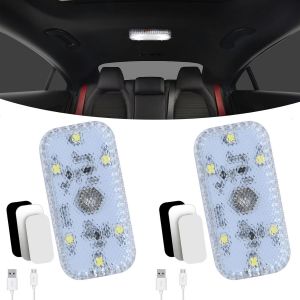 Pack de 4 Lumières d'Intérieur de Voiture, Tactile Monochrome Commutateur sans Fil de Lumière de LED avec Port USB pour la Voiture, Camion, Van, camping-car, Bateau, Remorque - Neuf