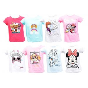 T Shirt Enfant Licence Fantaisies En Coton Pack De 3 T Shirts Licence Surprise Fille - Neuf