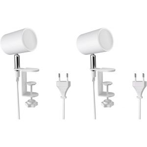 Lampe de serrage GU10 KLUK avec col de cygne, blanc incl. GU10, blanc chaud, 4,914W, 450lm - Neuf