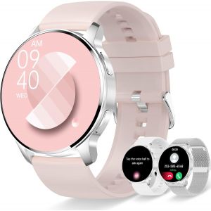 Montre Connectée Femme Appels Bluetooth Notification Intelligente 3 Bracelet Smartwatch Pour Android Ios Montre Sport Podomètre Fréquence Cardiaque Sommeil Spo2 Calorie - Neuf