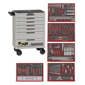 Servante silver foam mini master set 7 tiroirs Teng Tools TCEMM385NS - Neuf