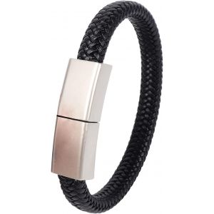 Bracelet en m&eacute;tal 64 Go USB 2.0 Cl&eacute; USB Bracelet en Cuir PU Memory Stick Cool Pen Drive pour Le Stockage de donn&eacute;es Cl&eacute; USB Portable U Disk Cadeau - Neuf