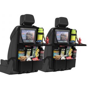 Organisateur De Si&egrave;ge Arri&egrave;re De Voiture Avec Plateau Pliable Pour Enfants - Lot De 2 - Neuf