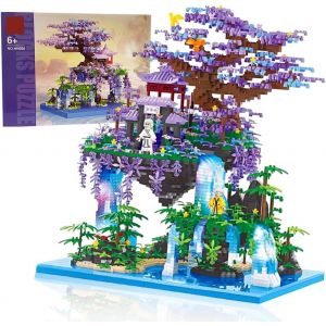 Lbgwp60-Le Palais Des Fées Architecture Maquette Jeu De Construction, Le Pavillon Du Palais De La Lune,Micro Mini Nano Blocs De Construction Modèle,Le Kiosque Des Fées,Classique De Décoration De Mais - Neuf