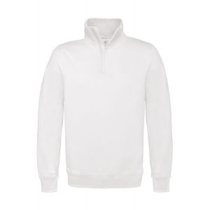 Sweat-Shirt Col Zipp&eacute; - Homme - Wui22 - Blanc - Neuf