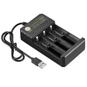 Chargeur Usb &Agrave; 4 Emplacements,Charge Ind&eacute;pendante,Batterie Li-Ion 4.2v,2x 3x 4x,Chargeur De Batterie Portable Rechargeable Pour 18650 18350 18500--3 Ports - Neuf