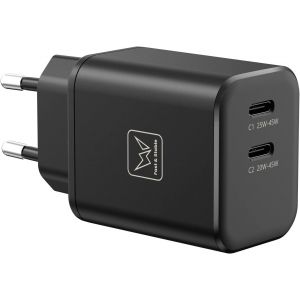 CMWX-Chargeur Secteur Ultra Rapide 45W Duo pour Samsung, USB C 2 Ports GaN II Adapter Compatible avec Samsung Galaxy S22 Ultra/S22+/Tab S8 Ultra/Z Flip 4/Z Fold 4, Adaptateur 20W pour iPhone - Neuf