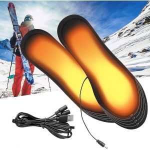 Semelles Chauffantes &Eacute;lectriques Usb Pour Chaussures Et Chaussettes D'hiver, Id&eacute;ales Pour Le Ski Et Les Activit&eacute;s De Plein Air. - Neuf