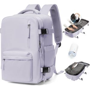 Bagage Cabine 40x30x20 Ryanair Wizzair sous vide Femme Sac &agrave; Dos Voyage Cabine Avion 45x36x20 pour Easyjet Bagage &agrave; Main Sac &agrave; dos pour ordinateur 14 pouces Femme.[T208] - Neuf