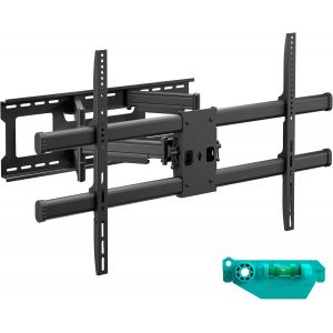 MEVRONISSHOP-Support TV Mural pour 42-120 Pouces &Eacute;crans Lourds jusqu'&agrave; 100 kg, Accroche Tele VESA 200x100-1000x600, Support Mural TV Orientable et Inclinable, Fixation Tele Murale Universel Noir M10- - Neuf