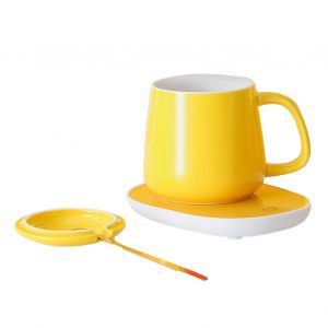 HJLIAN Tasse a motif canard avec chauffe-tasse intelligent, arret automatique, ensemble de chauffe-tasse intelligent en ceramique 380 ml - Neuf