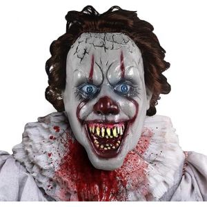Masque D'halloween Effrayant Scary Clown Plein Visage Masque D'horreur Costume De Fête Du Festival De Cosplay Prop Décorations - Neuf