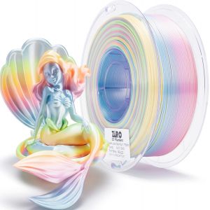 ChenQuanSarl-Soie Multicolore Filament Pla 1.75Mm, Soyeux Arc-En-Ciel Filament Pour Imprimante 3D, Précision Dimensionnelle +/- 0.03Mm, Bobine De 1Kg, Bonbon - Neuf