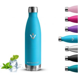 Gourde- 500ml- Gourde Isotherme, Sans Bpa, Bouteille Enfant, 24h Froid & 12h Chaud, Bouteille Isotherme, Anti Fuite,, Double Vide, Bouteille D'eau Pour L'&eacute;cole, Bureau, Voyage, Yoga - Neuf