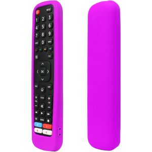 Housse Coque En Silicone Pour Hisense Télécommande, En2r30n En2k30p En2p30h En2j30h En2d30h, Etui De Protection Pour Hisense Télécommande, Antidérapage, Antisismique, Lavable (Violet) - Neuf