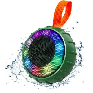 ChenQuanSarl-Hautparleur Bluetooth Avec Lumière Rvb Étanche Ipx6 Enceinte Sans Fil Avec Stéréo Batterie 68H Carte Tf Enceinte Bluetooth Portable Pour Téléphone Portable Douche Extérieur Fête Bicyclet - Neuf