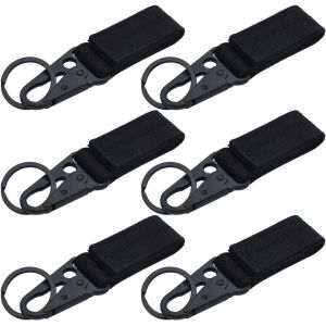 Lot De 6 Mousquetons Multifonctions Pour Ceinture, Boucle De Gilet Tactique Avec 6 Anneaux Porte-Clés Pour Camping, Cyclisme, Randonnée, Activités De Plein Air - Neuf