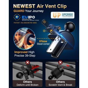 Cmjaagur-Support Telephone Voiture Ventouse Phone Holder Car, Universel Bleu Porte Telephone Voiture Pour Tableau De Bord Rotation 360° Compatible Avec Iphone 13 12 11 Pro Se2, Samsung, Xiaomi[M1472] - Neuf