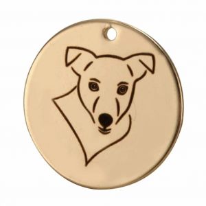 Bricolage Mignon Chien De Champ Chinois Animal En Acier Inoxydable D&eacute;cor Pendentif Accessoire (Or) - Neuf