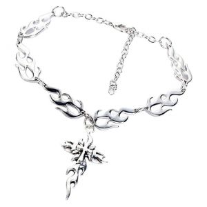 Collier Pendentif Croix Pour Filles Et Femmes, Longueur Ajustable, Cha&icirc;ne Argent&eacute;e, Bijou Tendance &Agrave; Porter Au Quotidien - Neuf