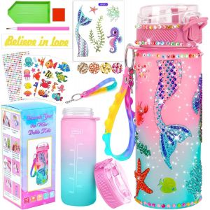 Eryi-Sirène Bricolage Gourde Fille Diy Gourde Isotherme Bouteille Kit De Loisir Créatif Enfant Jeux Créatif Fille 6 7 8 9 10 Ans Pour Idée Cadeau Noël Extérieur Jeux Enfant 2 3 4 5 6 Ans - Neuf