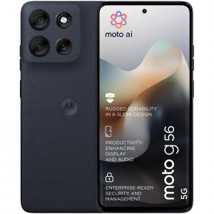 Motorola moto g56 5G 6.72" Double SIM hybride Android 15 USB Type-C 8 Go 256 Go 5200 mAh Noir - Neuf