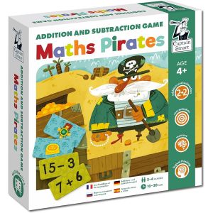 Sansh-Jeu Éducatif Pour Enfants | Pirates Mathématiques | Comptage, Chiffres, Ajouter Et Soustraire | Jeu De Société Pour Garçons Et Filles De 4 Ans (4+) | 2 X 2 Joueurs - Neuf
