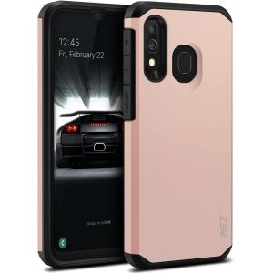 TRAHOO-Coque pour Samsung A40, Housse Etui pour Samsung Galaxy A40 Antichoc Survivor Shockproof Double Protection Double Ultra Resistante, Or Rose - Neuf