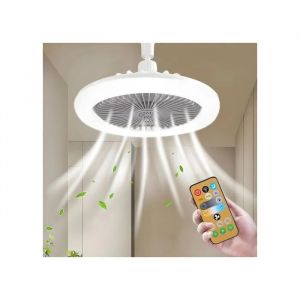 Ventilateur de Plafond - SUNSHINE SMILE - 30W LED - T&eacute;l&eacute;commande - Silencieux - 3 Couleurs - Neuf