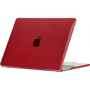 Coque pour MacBook Air 13 Pouces M4 M3 M2 2025 2024 2022, Protection Ventil&eacute;e Antichoc Antid&eacute;rapant L&eacute;ger - Rouge - E.F.Connection - Neuf