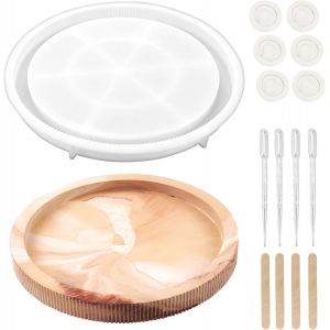 Moule Silicone Resine Epoxy Moule Dessous De Verre Ronds Grosse Moulle Silicone Coaster Mold Moule En R&eacute;sine Diy Table &Agrave; Manger Et D&eacute;coration De La Maison - Neuf