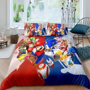 Parure De Lit Avec Housse De Couette Et Motif Hérisson 3d, Impression Numérique, Cadeau Idéal Pour Fille Et Garcon - Neuf